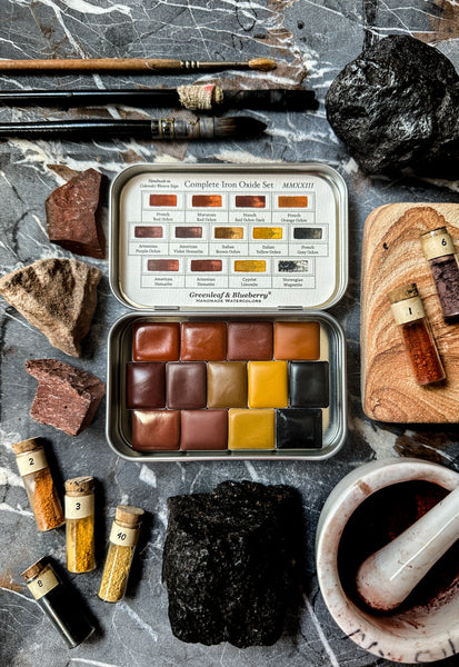 Complete Iron Oxides Set Travel Watercolor Palette, Half-Pans, Limited  Release