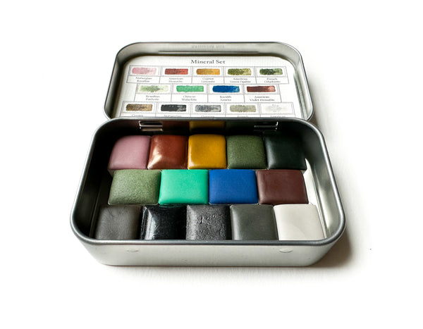 Modern Primary Trio Watercolor Palette, Half-Pans – Greenleaf