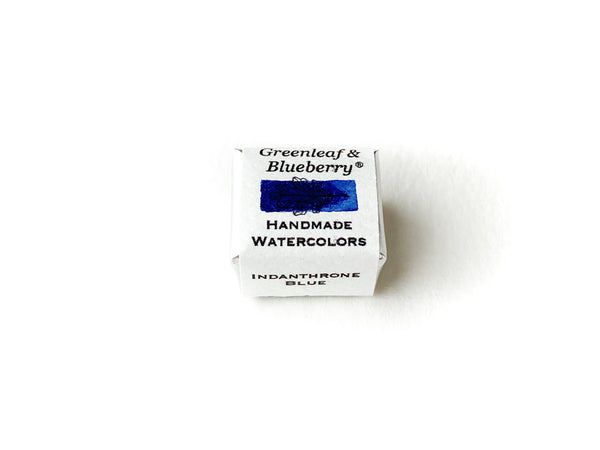 Indanthrone Blue Watercolor Paint, Full Pan – Greenleaf & Blueberry