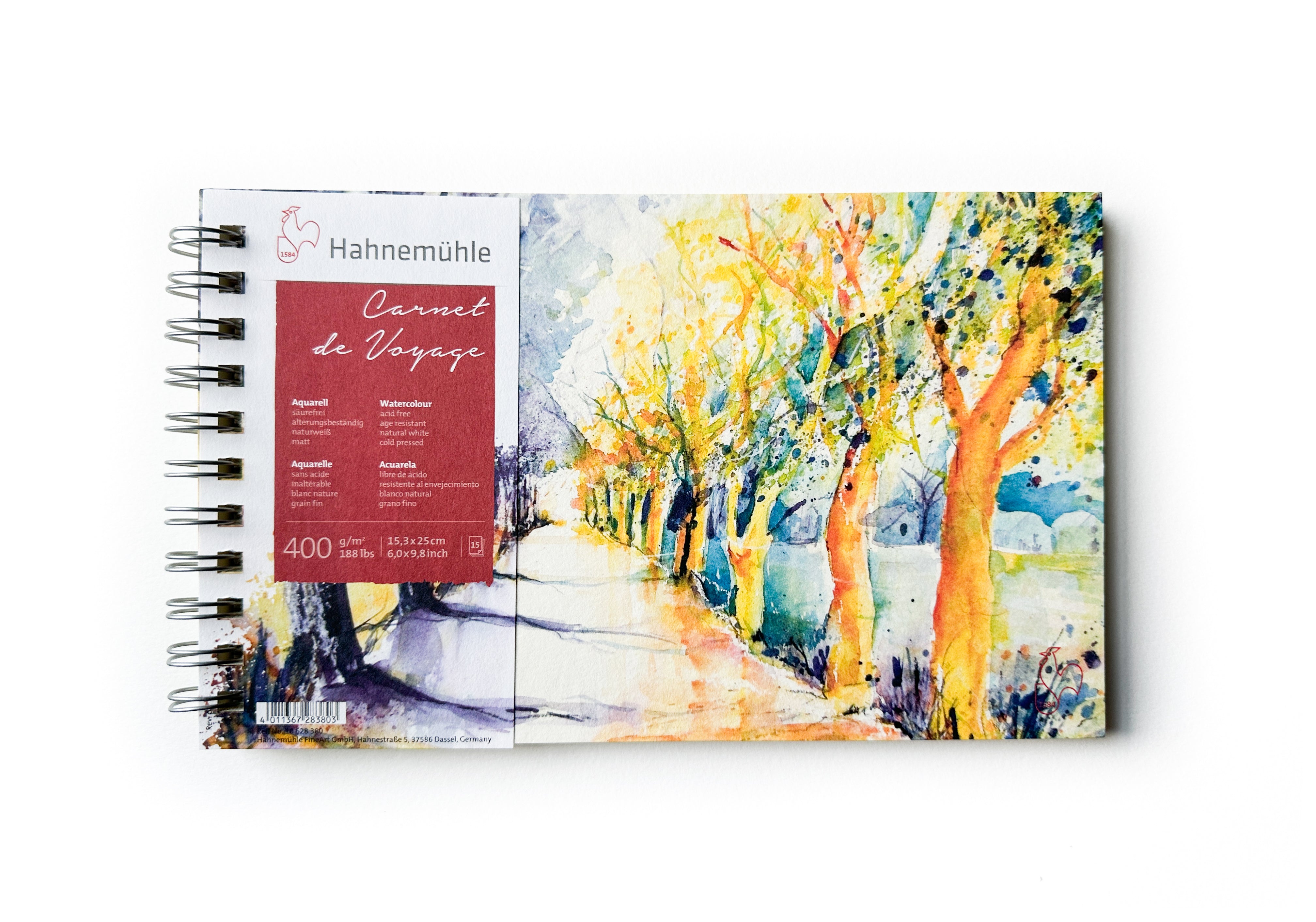 Watercolor Sketchbook by Hahnemühle, Alpha Cellulose Paper, 95lb