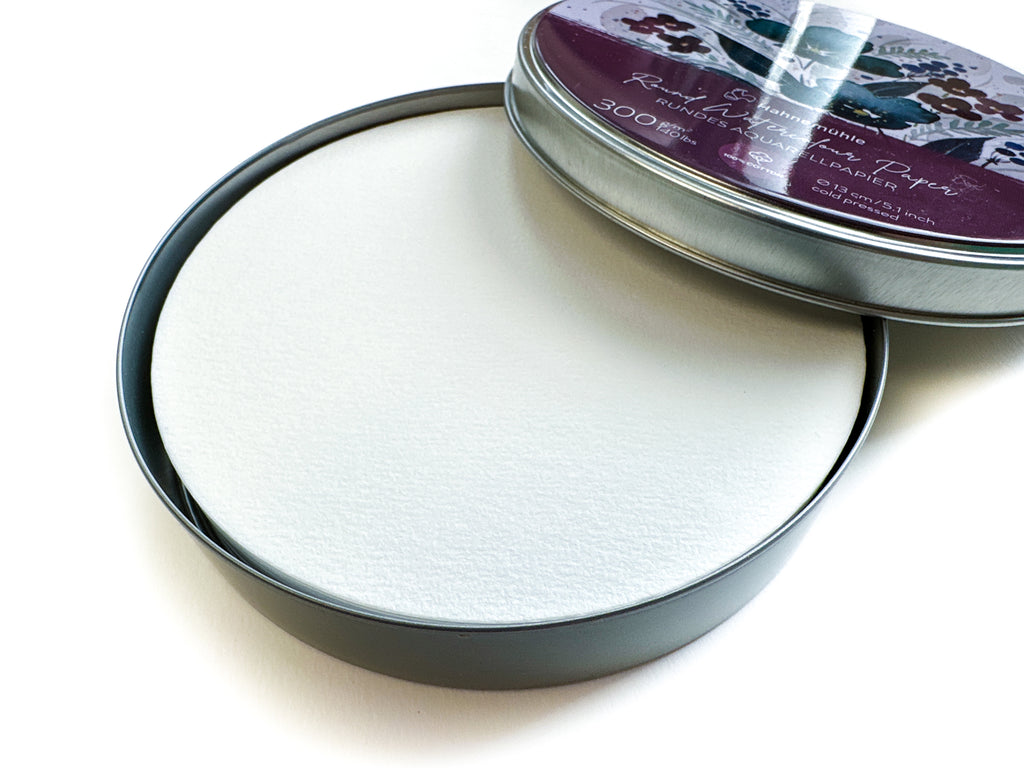 Circle Watercolor Pad w/ Tin by Hahnemühle, 140lb. Cold Pressed